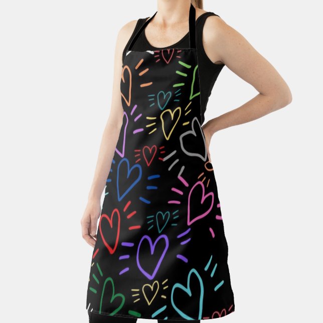 Love Colored Hearts Apron (Insitu)