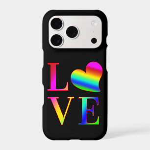 LOVE COLORFUL TYPOGRAPHY RAINBOW HEART