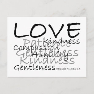 Love Colossians 3 Postcard