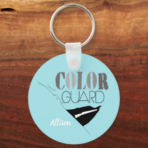Love Colour Guard With Rifle And Flag Key Ring