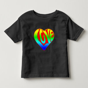 Love Colourful Heart Valentines Day Toddler T-Shirt