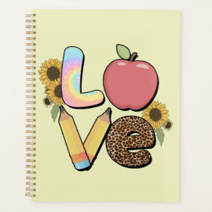 Love - Colourful Teacher Design with Apple & Penci Planner