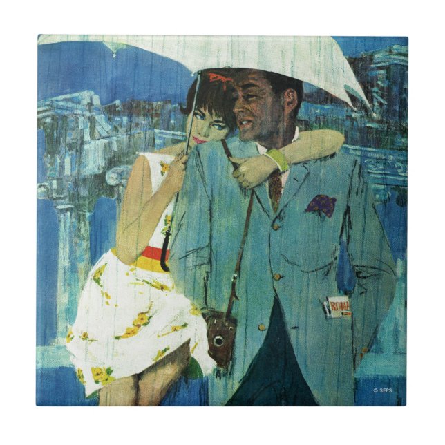 Love Comes to Miss Lucas Ceramic Tile (Front)