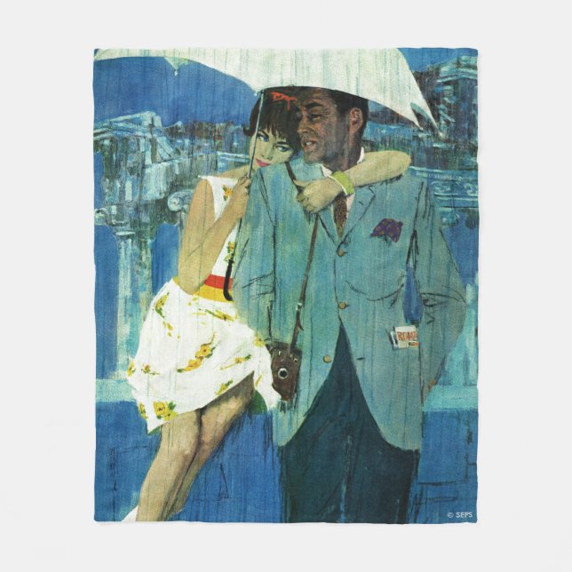 Love Comes to Miss Lucas Fleece Blanket (Front)