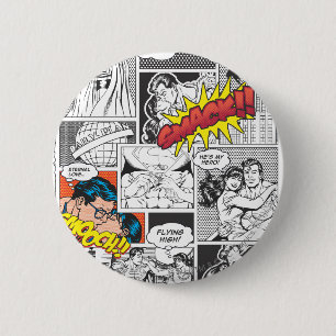 Love Comic Slides 6 Cm Round Badge