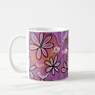 Love Compassion, Joy, Peace For Humanity Coffee Mug