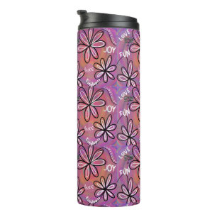 Love Compassion, Joy, Peace For Humanity Thermal Tumbler