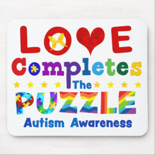 Love Completes the Puzzle Mouse Pad