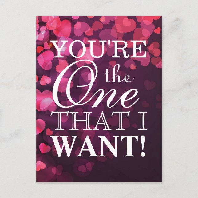 Love Concept with Hearts Postcard (Front)