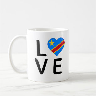 Love - Congo Democratic Republic Flag Coffee Mug
