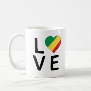 Love - Congo Republic Flag Coffee Mug