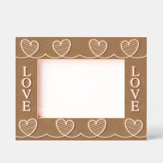 Love Connect Etched Wooden Frame Engraved Frames