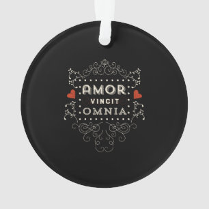 Love Conquers All - Latin Vintage Typography Ornament
