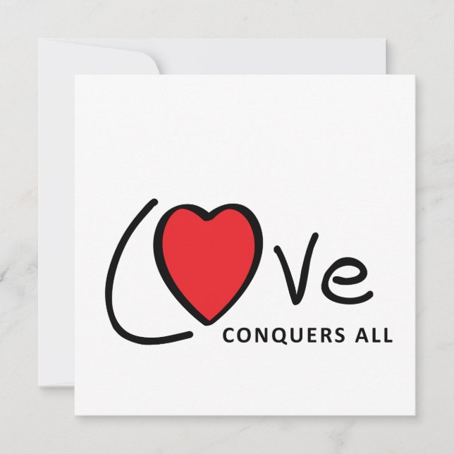 Love conquers all. Love prevails or always (Front)