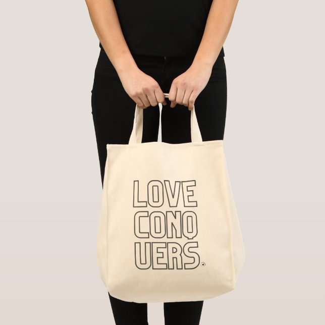 Love Conquers Shopping Tote Bag (Front (Product))
