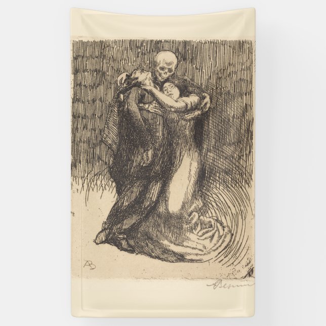 Love Consecrated (by Paul-Albert Besnard) Banner (Vertical)