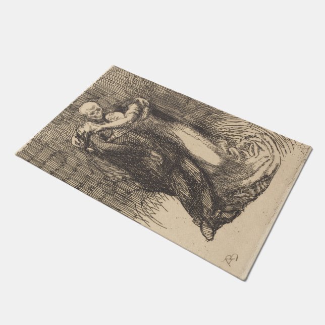 Love Consecrated (by Paul-Albert Besnard) Doormat (Angled)