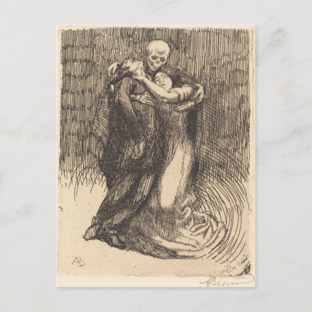 Love Consecrated (by Paul-Albert Besnard) Postcard (Front)