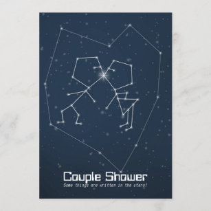 Love Constellation Couple Shower Invitation
