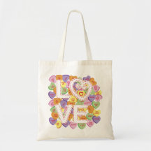 Love Conversation Hearts Bag