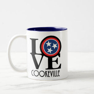 LOVE Cookeville Tennessee 11oz Two-Tone Coffee Mug