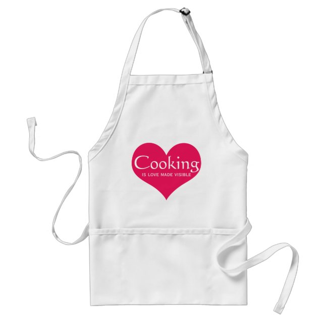 Love Cooking Chef Adult Apron (Front)