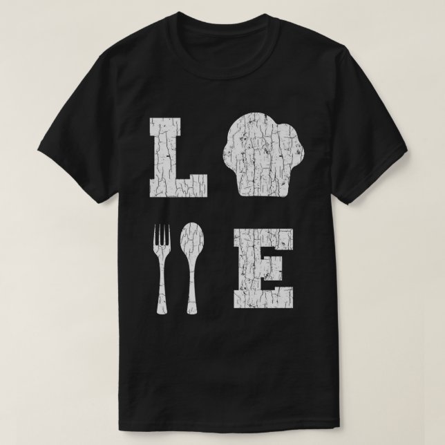 Love Cooking Funny Cook Chef Graphic T-Shirt (Design Front)