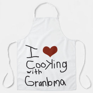 love cooking grandma Apron