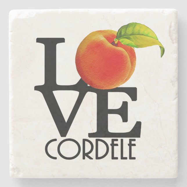 LOVE Cordele Georgia Stone Coaster (Front)