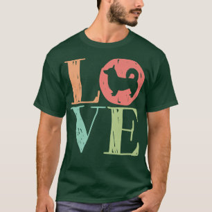 Love Corgi Cute Retro Dog Lover773 T-Shirt