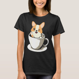 Love Corgi Dog Breed Pet Puppy Welsh  Corgi In Cof T-Shirt