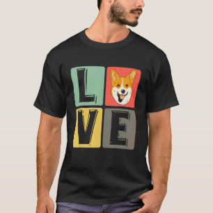 Love Corgi Dog Breed Pet Puppy Welsh T-Shirt