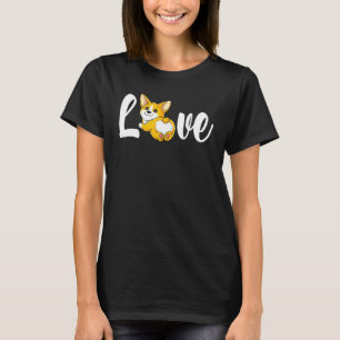 Love Corgi Mama Mum Cute Puppy Butt Dog Lover Moth T-Shirt