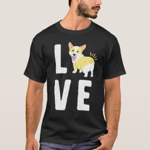 Love Corgis Heart Welsh Puppy Dog Sitter T-Shirt