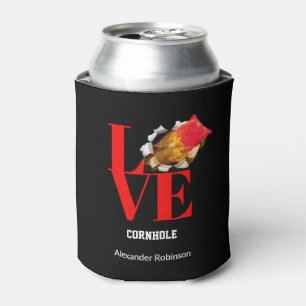 Love Cornhole Personalised Sports   Can Cooler