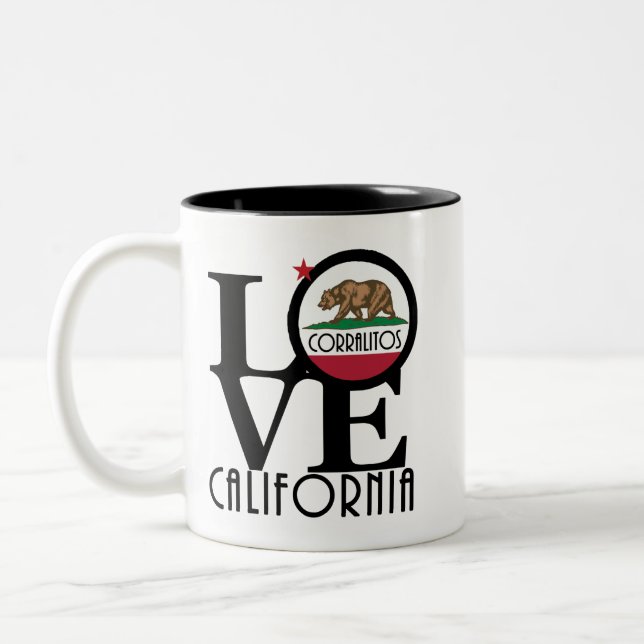 LOVE Corralitos 11oz Two-Tone Coffee Mug (Left)