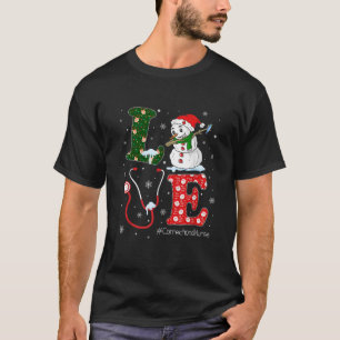 Love Correctional Nurse Life Nurse Christmas Santa T-Shirt