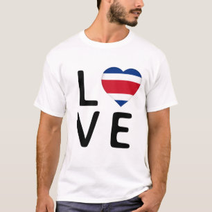 Love - Costa Rica Flag T-Shirt