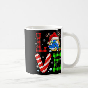 Love Costume Volleyball Xmas Santa Reindeer Funny  Coffee Mug
