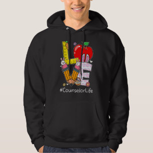 Love Counsellor Life Life Funny Easter Day Bunny E Hoodie
