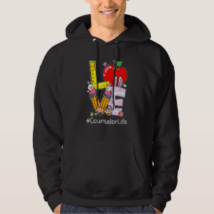 Love Counsellor Life Life Funny Easter Day Bunny E Hoodie