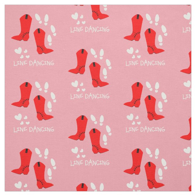 Love Country Line Dancing Fabric (Swatch)