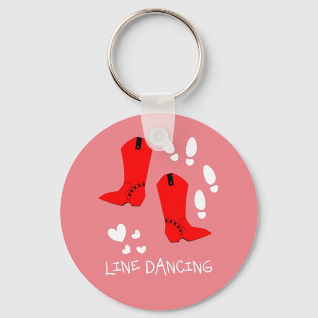 Love Country Line Dancing Key Ring (Front)