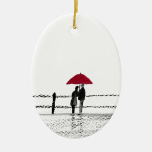 Love couple anniversary ceramic tree decoration
