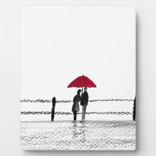 Love couple anniversary watercolour wedding plaque