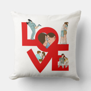 LOVE Couple Moments Romantic Cushion
