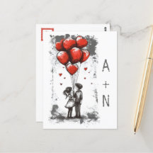 Love Couple Valentine's Day Postcard