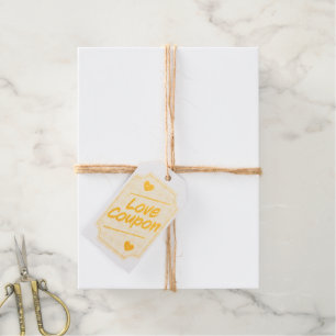 Love coupon gift tags