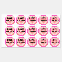 Love Coupon Multiple Stickers 