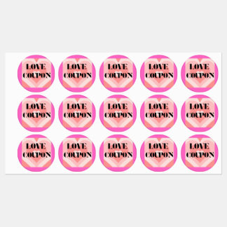 Love Coupon Multiple Stickers 